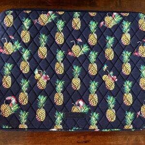 Vera Bradley Tropical Pineapple Quilted Laptop Sleeve